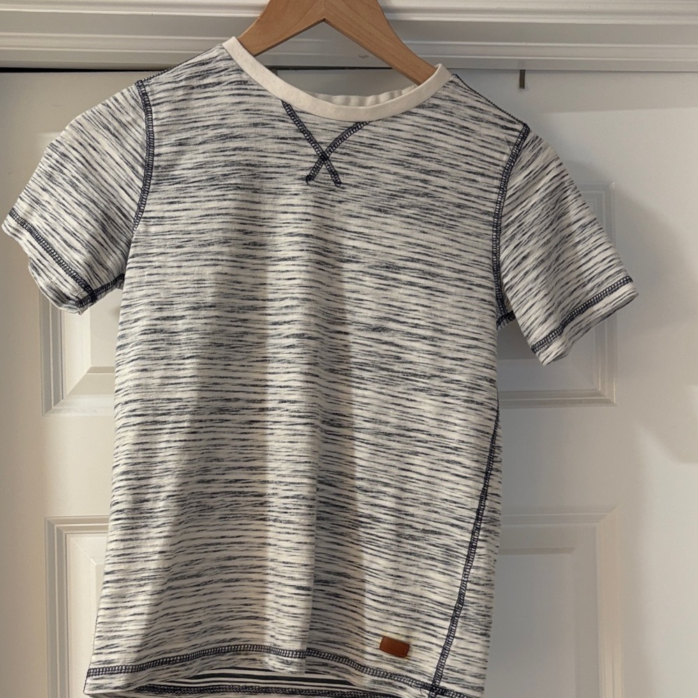 7 For All Mankind Boy’s T-Shirt - White and Blue